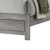 Robin Twin Size Bed Low Profile Base Rustic Gray Driftwood Finish By Casagear Home BM311849