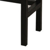 Simi 67 Inch Console Table Wide 3 Tier Design Black Metal Brown Wood By Casagear Home BM311856