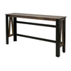 Pola 67 Inch Sofa Table Transitional Rectangular Top Gray and Brown Wood By Casagear Home BM311863