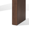 Libi 47 Inch Console Table Minimalist Rectangular Top Lacquered Brown By Casagear Home BM311922