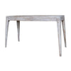 50 Inch Console Sofa Table Cottage Inspired Mango Wood Distressed White By Casagear Home BM311971