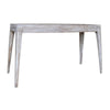 50 Inch Console Sofa Table, Cottage Inspired, Mango Wood, Distressed White  By Casagear Home