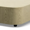 Cid Macy 36 Inch Low Coffee Table Square Modern Style Beige Brown Finish By Casagear Home BM312003