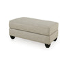 Asen 44 Inch Ottoman with Plush Cushion in Beige Polyester Upholstery By Casagear Home BM312017