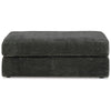 Henly 49 Inch Accent Ottoman Oversized Non Skid Legs Gray Polyester By Casagear Home BM312026