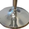 42 Inch Bar Drink Table Round Top Slender Turned Support Chrome Metal By Casagear Home BM312075