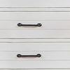 Akira 42 Inch Tall Dresser Chest 5 Drawers White Solid Wood Gray Top By Casagear Home BM312113