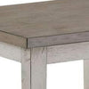 Eleni 24 Inch Side Table Square Bottom Shelf Antique White and Gray Wood By Casagear Home BM312127