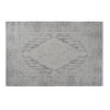 Trix 8 x 10 Large Area Rug, Mandala Pattern, Rectangular, Gray Cotton Fiber By Casagear Home