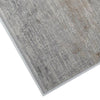 Trix 8 x 10 Large Area Rug Abstract Micro Fringe Details Gray Polyester By Casagear Home BM312325