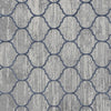 Trix 8 x 10 Large Area Rug Trellis Design Quatrefoil Pattern Gray Cotton By Casagear Home BM312326