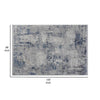 Trix 8 x 10 Large Area Rug Abstract Paint Like Design Gray Cotton Fiber By Casagear Home BM312328