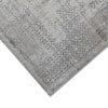 Trix 8 x 10 Large Area Rug Subtle Pattern Gray and Cream Cotton Fiber By Casagear Home BM312330