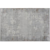 Trix 8 x 10 Large Area Rug, Subtle Pattern, Gray and Cream Cotton Fiber By Casagear Home