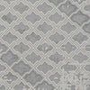 Trix 8 x 10 Large Area Rug Distressed Lattice Motif Taupe Gray Cotton By Casagear Home BM312331