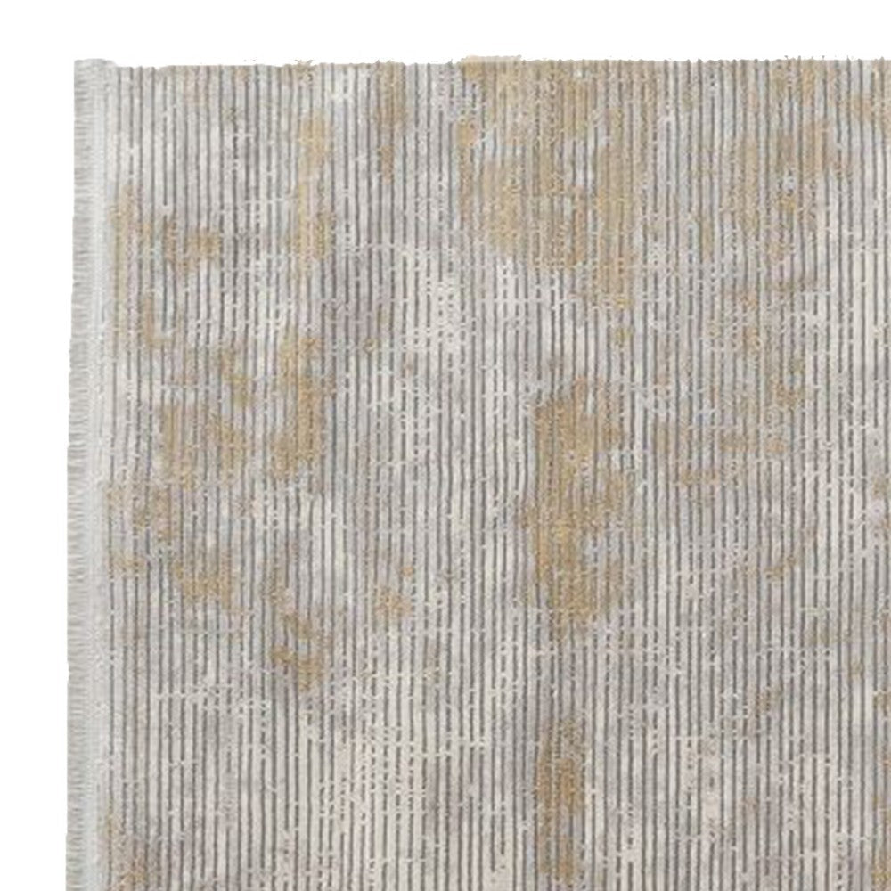 Trix 8 x 10 Large Area Rug Distressed Abstract Low Pile Gray Cotton By Casagear Home BM312336