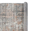 Trix 8 x 10 Large Area Rug Distressed Gray Cream and Orange Cotton By Casagear Home BM312338