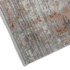 Trix 8 x 10 Large Area Rug Distressed Gray Cream and Orange Cotton By Casagear Home BM312338