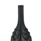 Helly 28 Inch Decorative Vase Intricate Inset Details Modern Black Resin By Casagear Home BM312550