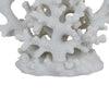 18 Inch Coral Sea Grass Tabletop Decor Solid Base White Resin Finish By Casagear Home BM312593