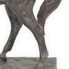 Fenny 16 Inch Standing Horse Statuette Tabletop Figurine Gray Resin By Casagear Home BM312607