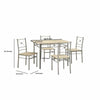 Sturdy Dining Table In A Set Of Five Silver CCA-100035