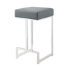 Metal Counter Height Stool, Grey-Coaster