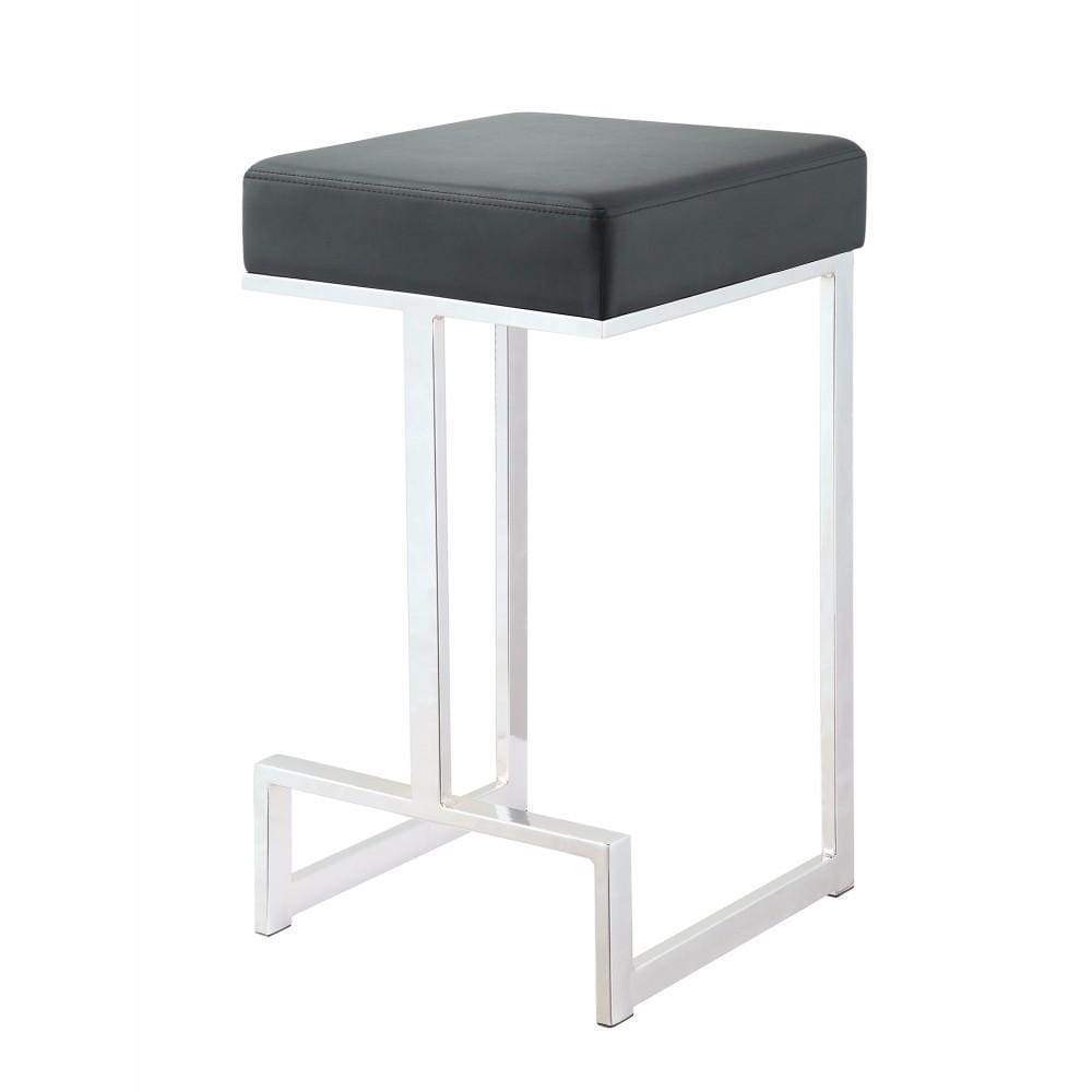 Metal Counter Height Stool, Black-Coaster