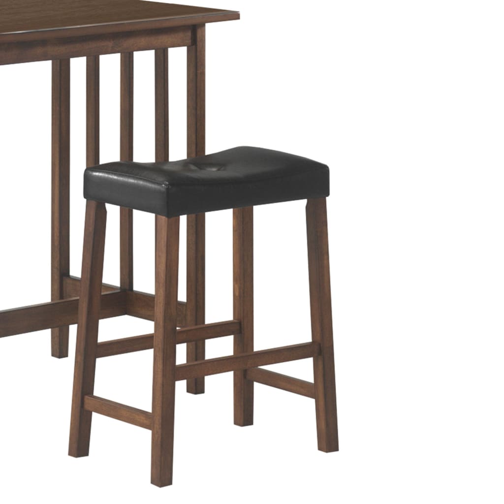 3 Piece Counter Height Set Brown By Coaster CCA-130004