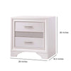 Wooden Nightstand with Hidden Jewelry Tray White CCA-205112