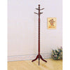 Traditional Style Coat Rack, Merlot Brown