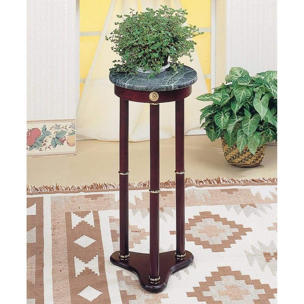 Ideally Classic Accent Table, Merlot Brown