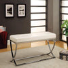 Modernly Charming Bench, White