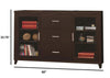 Modern & Minimal Style TV Console With Multi Shelves & Drawers Cappuccino Brown - 700881 CCA-700881