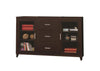 Modern & Minimal Style TV Console With Multi Shelves & Drawers Cappuccino Brown - 700881 CCA-700881