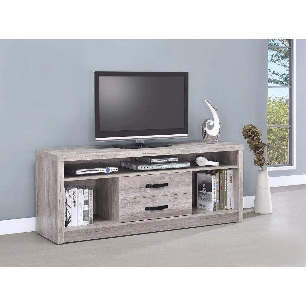 Fantastic Gray driftwood tv console