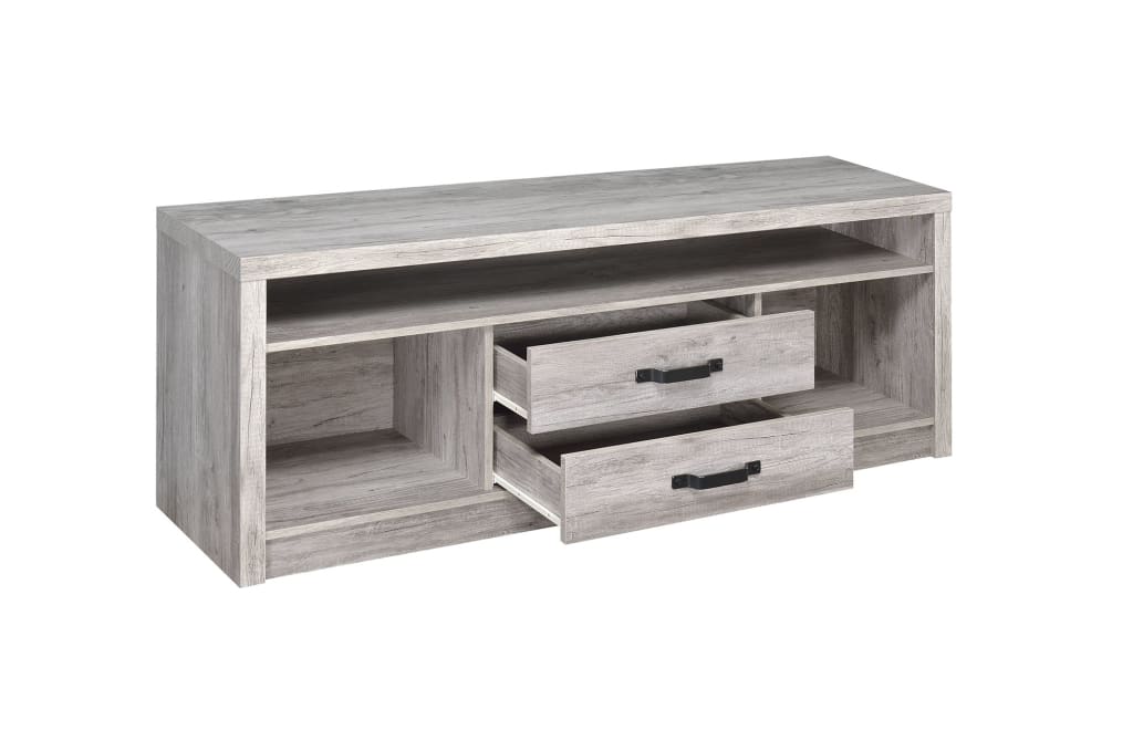 Fantastic Gray driftwood tv console CCA-701024