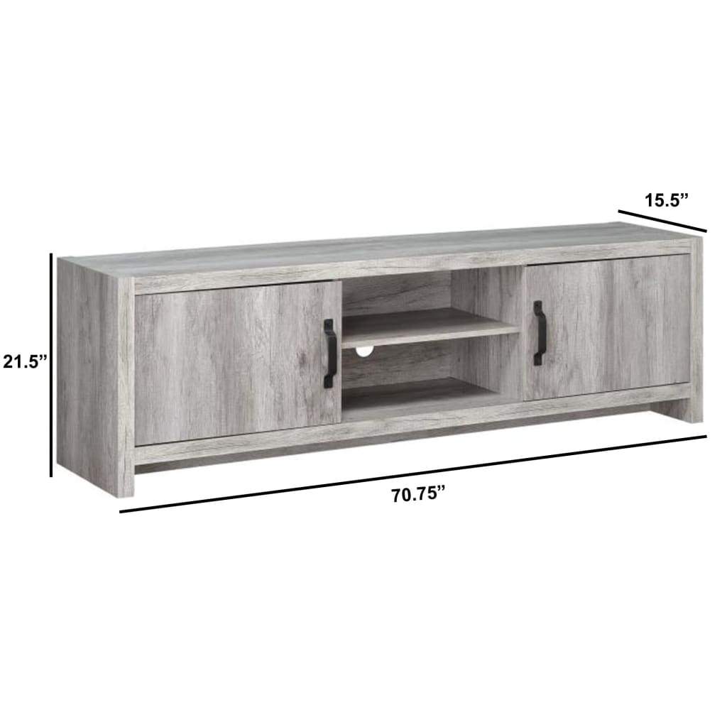 Marvelous driftwood tv console Grey CCA-701025