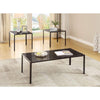 Charismatic  Sleek  3 piece occasional Table set, Black