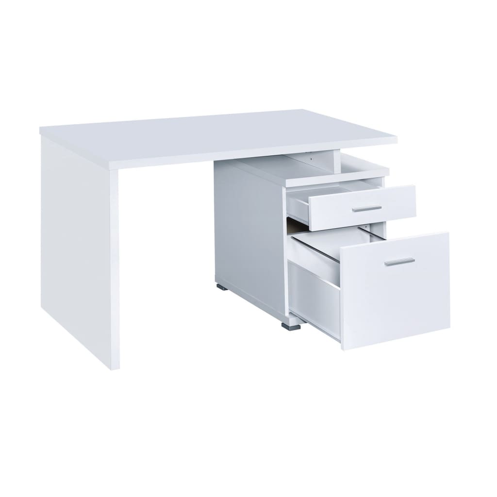 Gorgeous white Wooden desk with cabinet CCA-800110