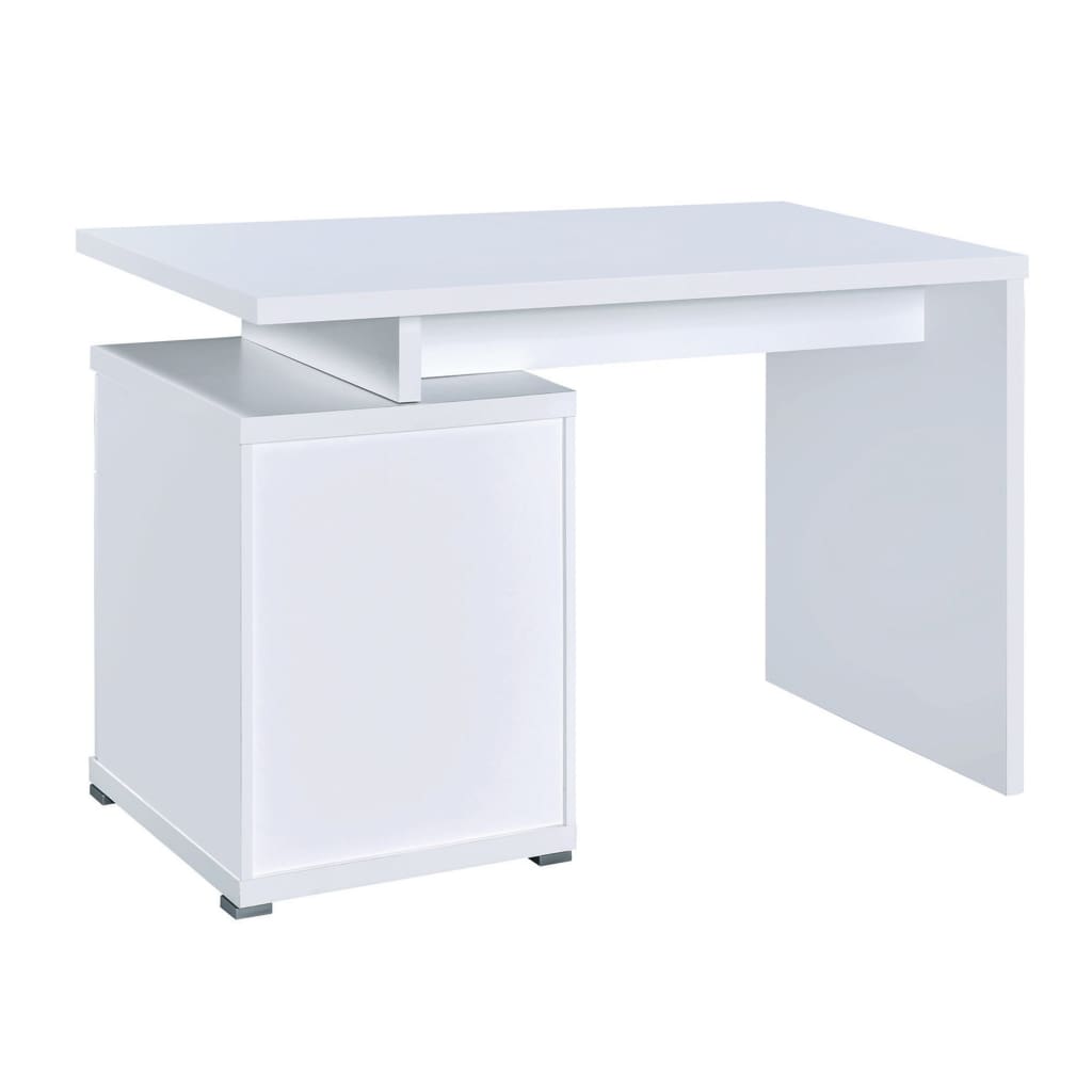 Gorgeous white Wooden desk with cabinet CCA-800110