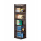 Wooden Corner Bookcase with Open Side Brown CCA-800270