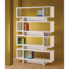 Tremendous white bookcase with open shelves