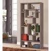 Splendid Geometric Cubed Rectangular Bookcase, Gray