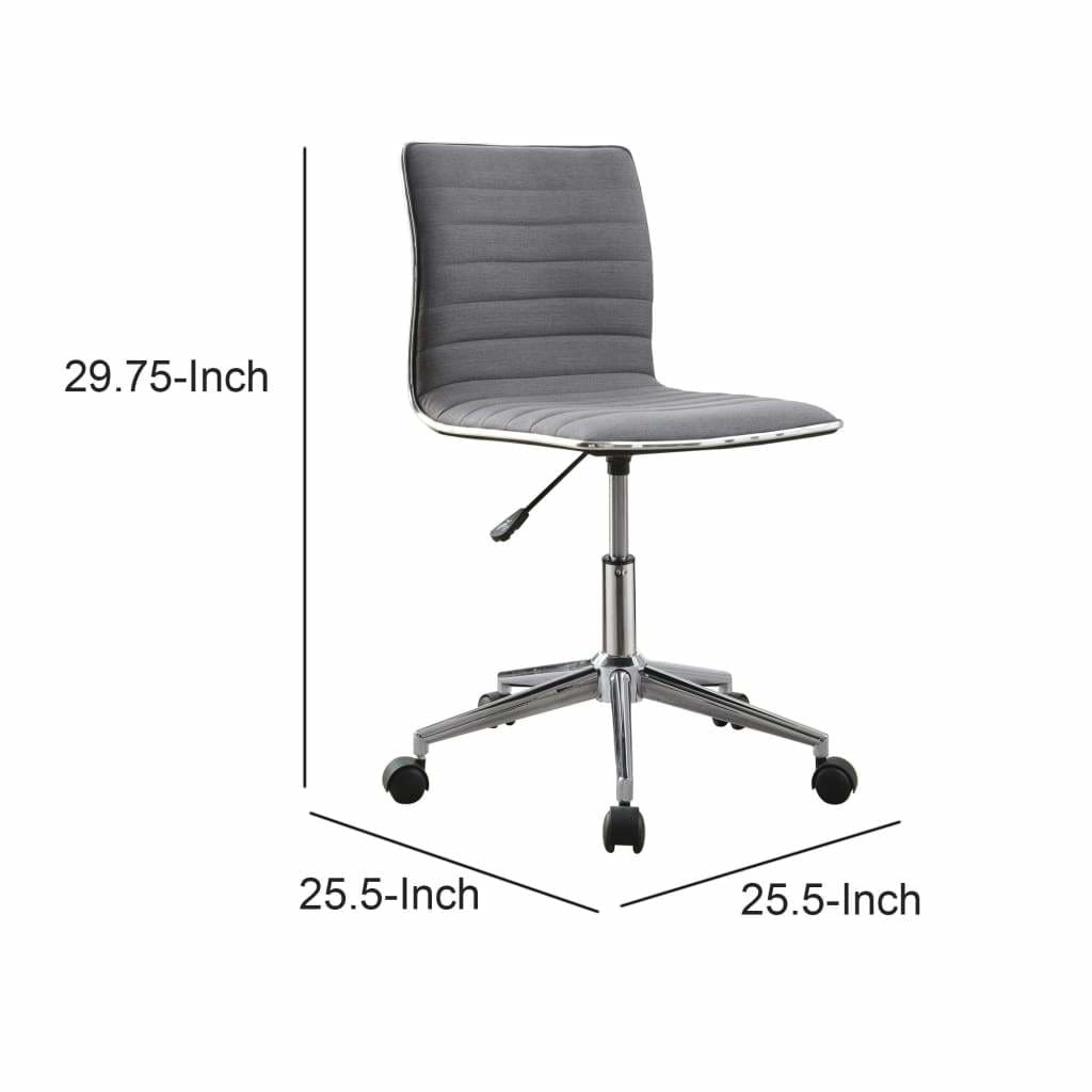 Contemporary Mid-Back Desk Chair Gray CCA-800727