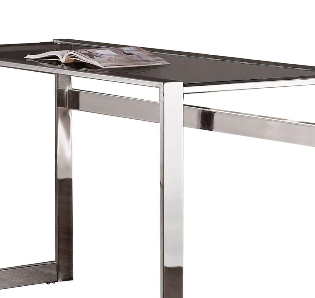 Elegantly Charmed Metal Writing Desk Silver CCA-800746