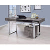 Elegant Contemporary Style Wooden Writing Desk, Gray