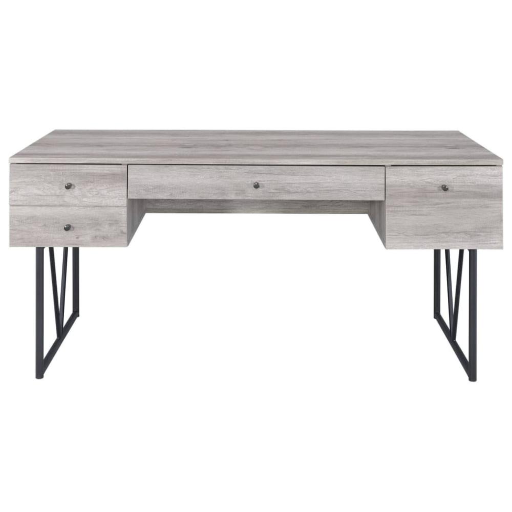 Chic Atelier Writing Desk-4 Drawer Driftwood Gray CCA-801999