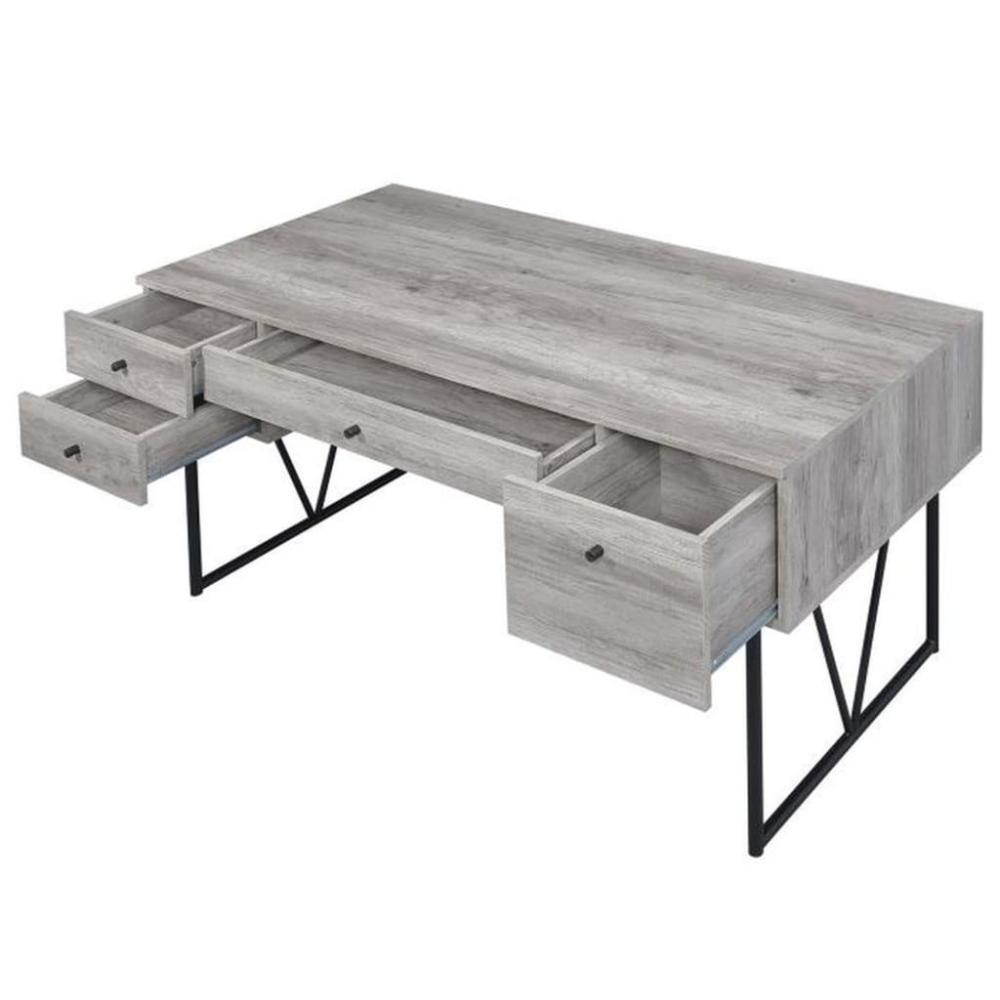 Chic Atelier Writing Desk-4 Drawer Driftwood Gray CCA-801999