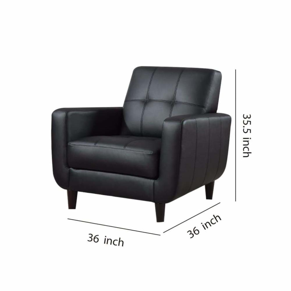 High-toned Accent Chair Black CCA-900204